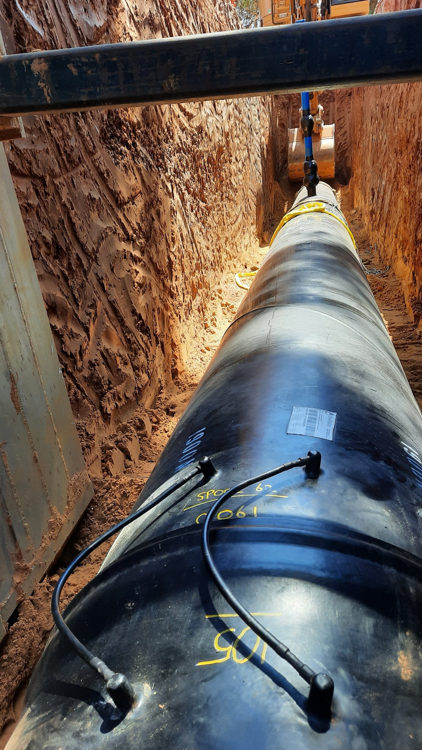 IICORR cathodic protection field engagement on a coated pipeline