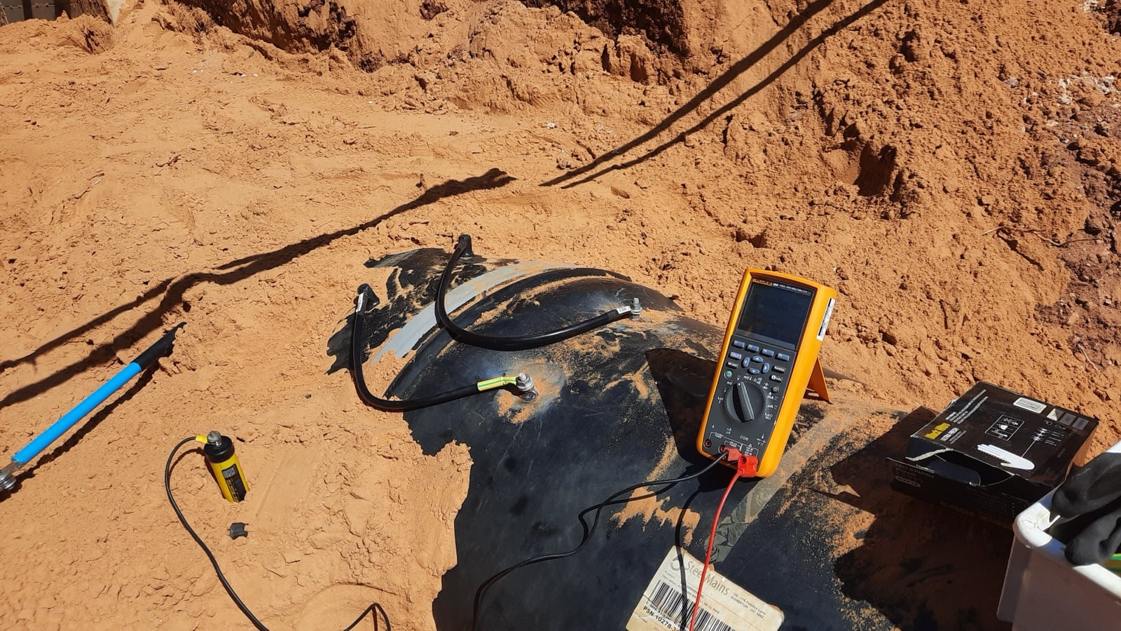 Pipeline infrastructure under cathodic protection survey
