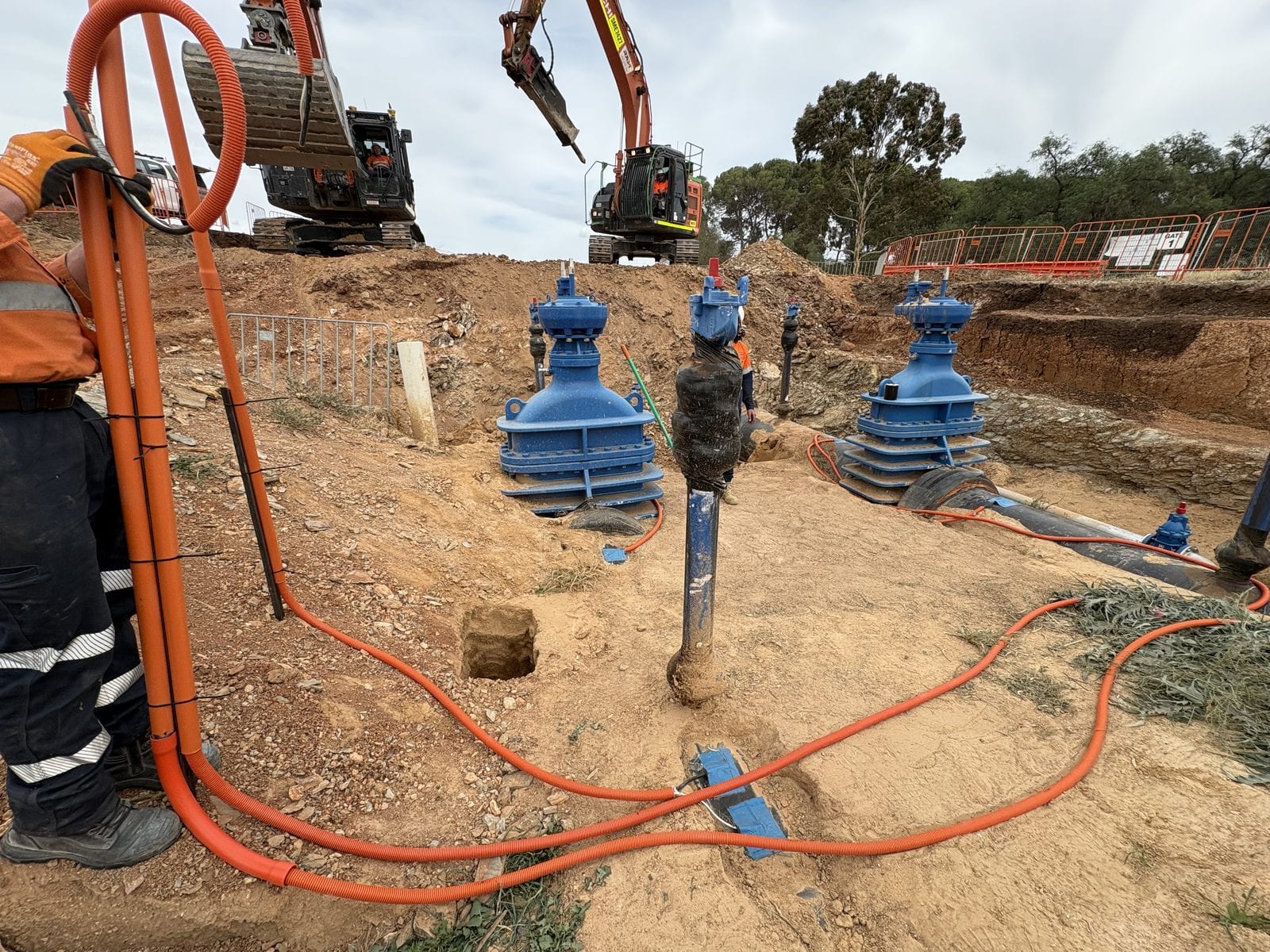 CP field installation — test points, cadwelding & coating repair